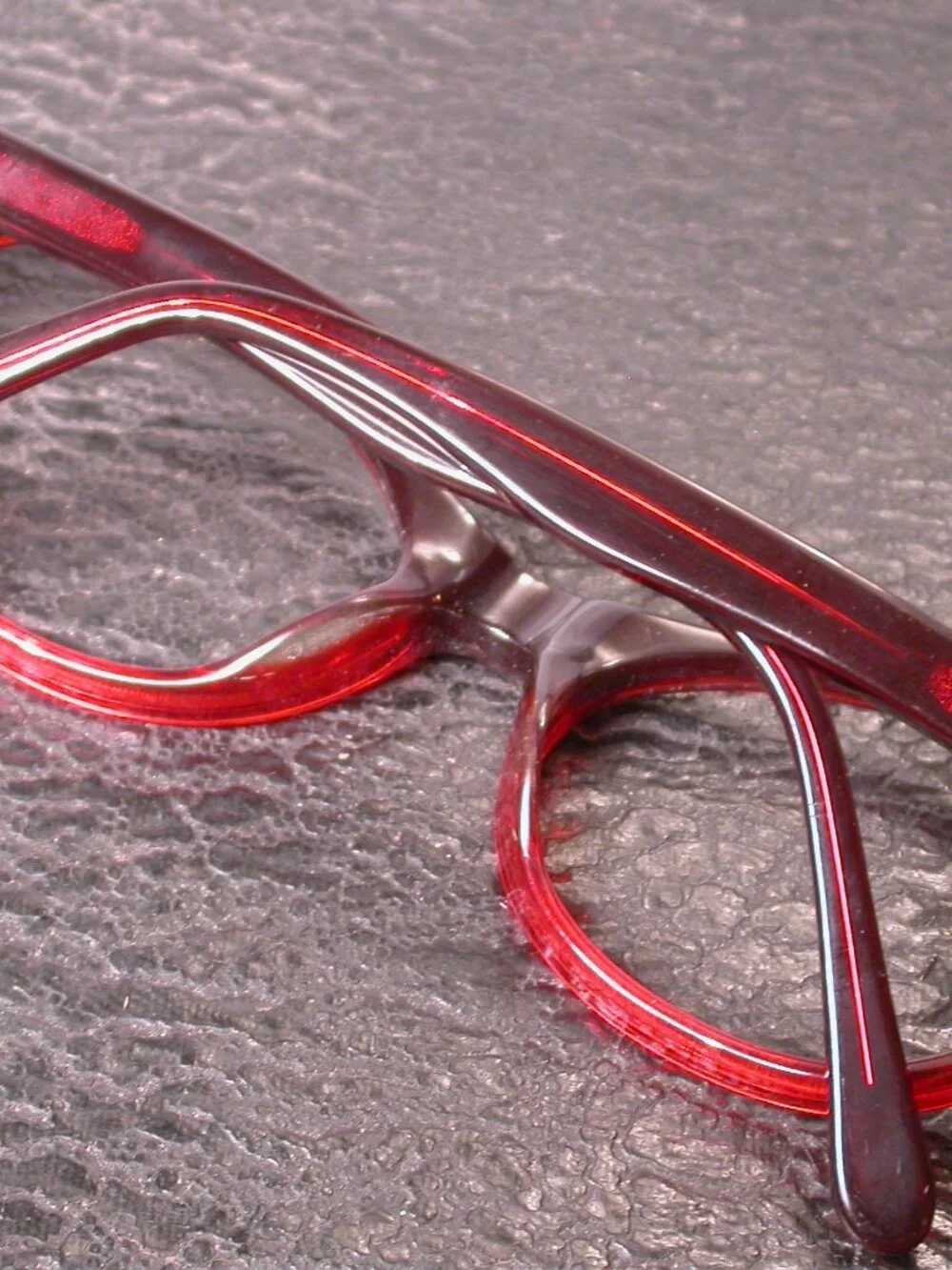Spectacle Eyeworks Vandana Bright Red Clear Eyeglasses Frames Made in Canada